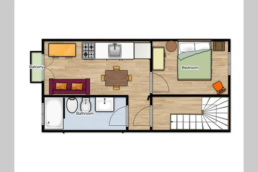 Stylish One Bedroom Flat Bosa